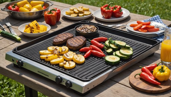 Les avantages d'une plancha électrique en acier inoxydable pour votre jardin